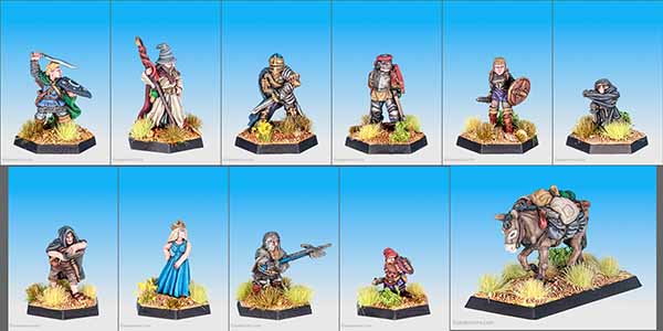 Dungeon Adventurers Starter Pack v1 painted