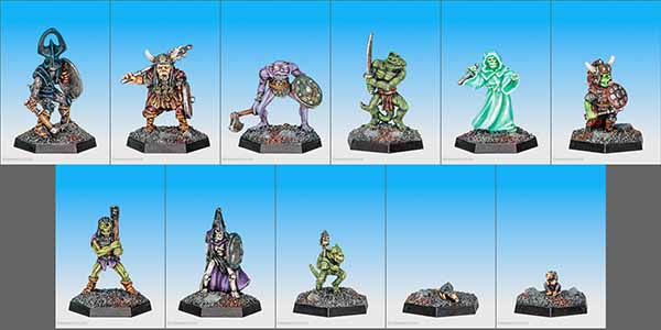 Dungeon Monsters Starter Set - Version 2 painted
