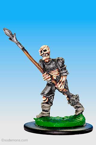 Skeleton Guardsman of Chaos with Spear (BA19)
