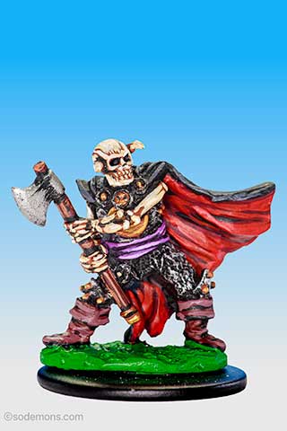 Skeleton Guardsman of Chaos with Axe (BA21)