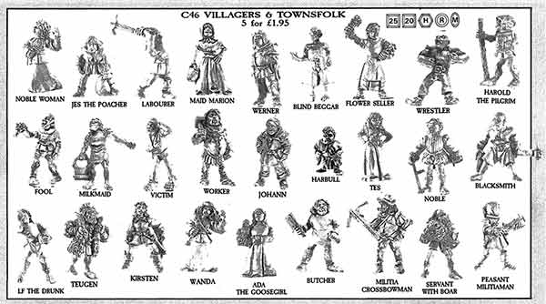 C46 Villagers & Townsfolk - 1987 Summer Flyer