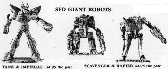SFD Giant Robots - April 1987 Flyer