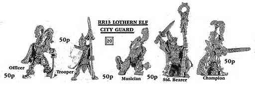 RR13 - Lothern Elf City Guard - Spring 1987 Flyer
