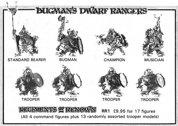 RRD1 Bugman's Dwarf Rangers - Dec 1986 Flyer