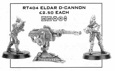 RT404 Eldar D-Cannon - RT3 Flyer (Apr 88)