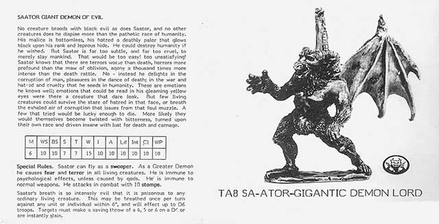 TA8 - Saator Gigantic Demon Lord - Compendium 3