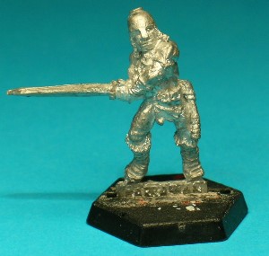 Pose 1, variant C. This variant is beardless, and he wears a plain steel helmet with a nasal and a chainmail neckguard.